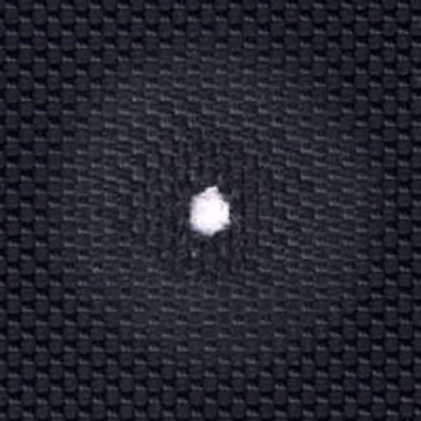 Imported 1680 ballistic nylon fabric after only 1055 cycles.